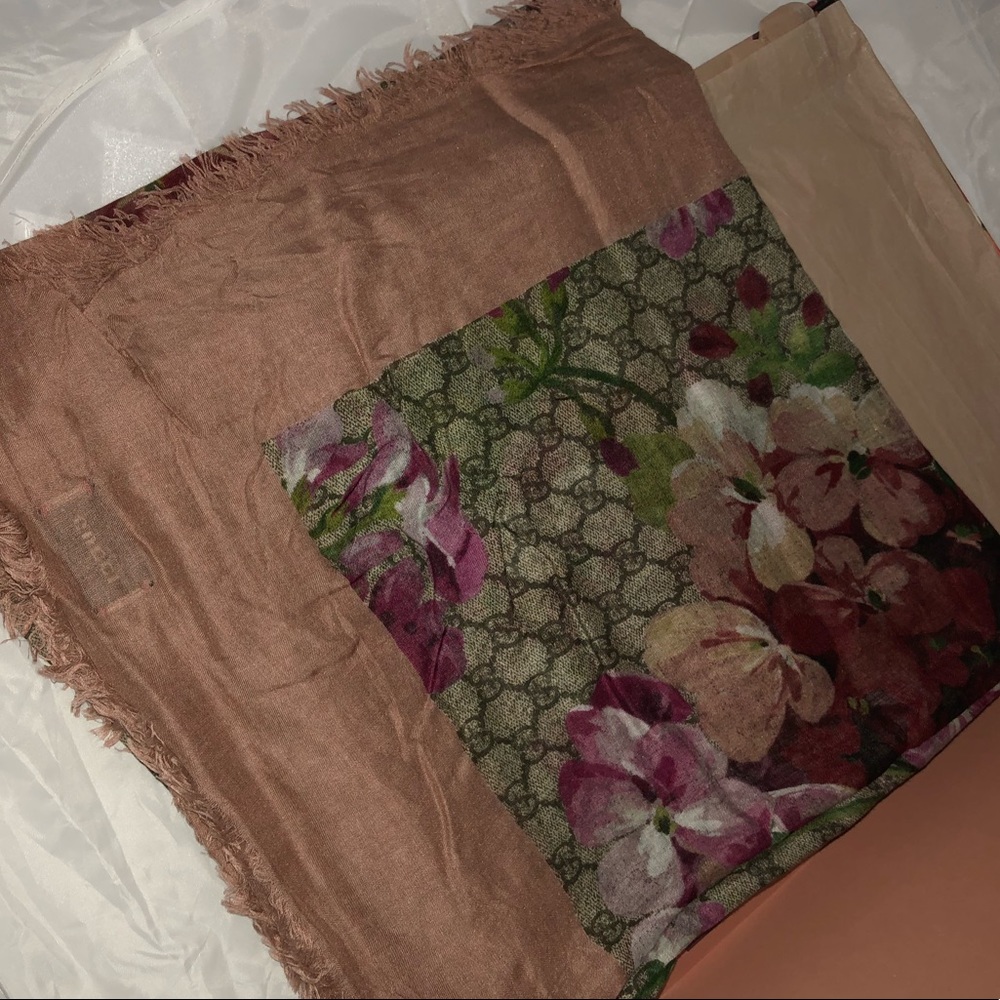 Floral GG Scarf